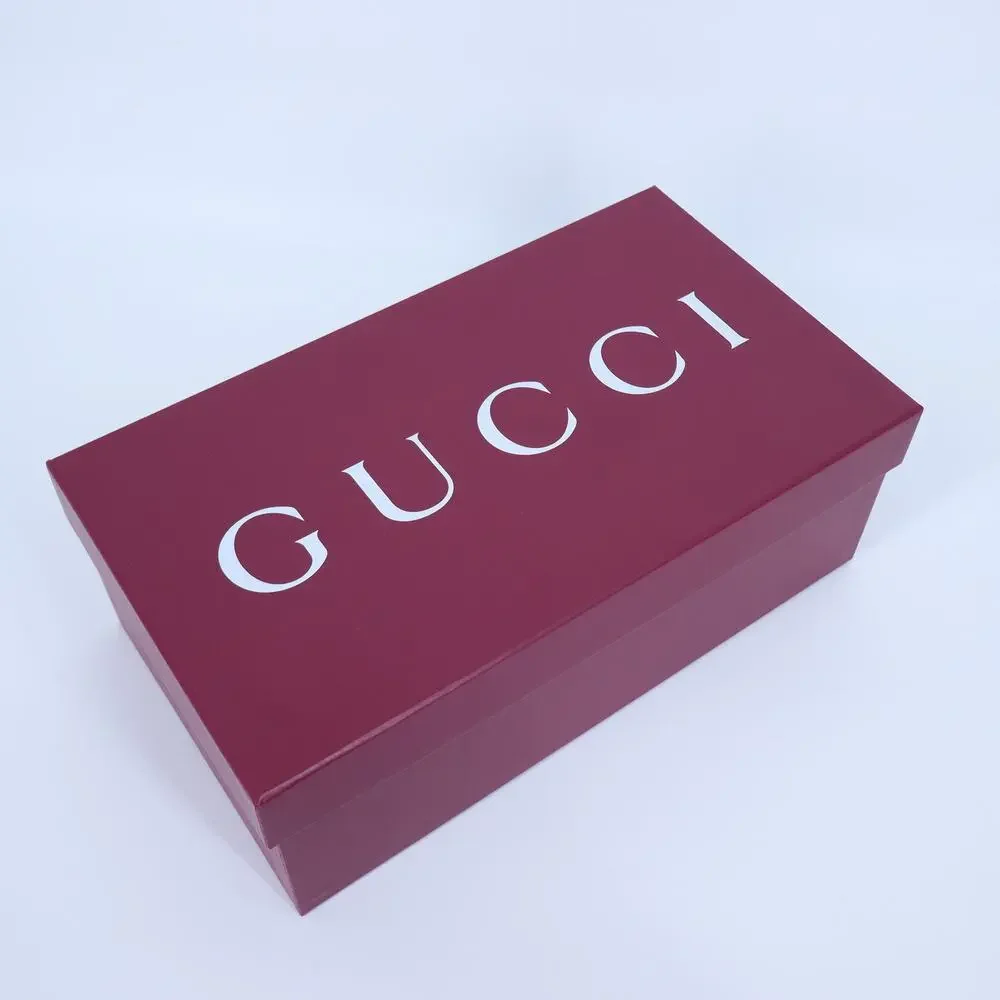 GUCCI Maroon and White Shoe Size Gift Box 8x14.25x5
